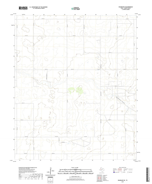 Seagraves SE Texas US Topo Map Image