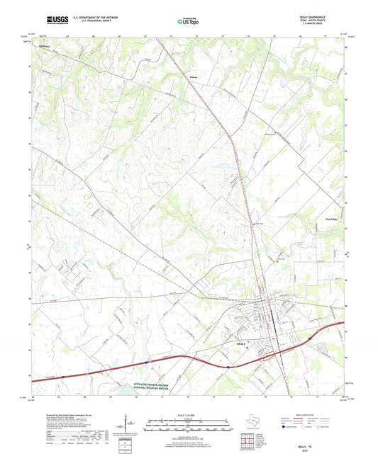 Sealy Texas US Topo Map Image