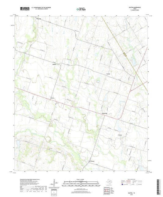 Seaton Texas US Topo Map Image