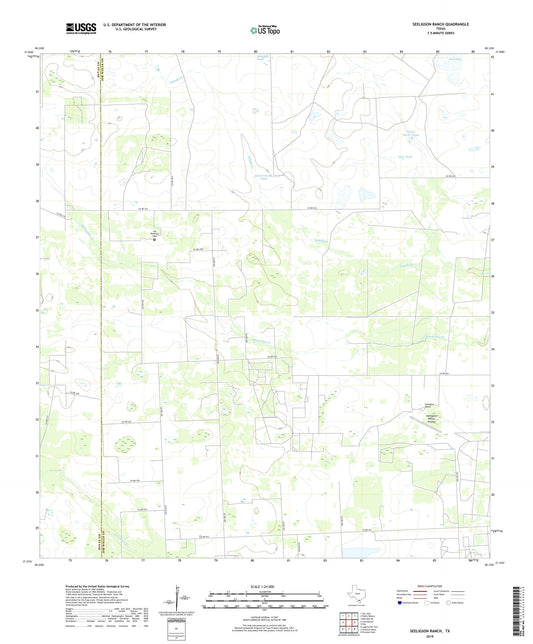 Seeligson Ranch Texas US Topo Map Image