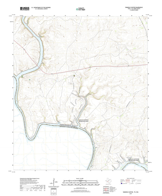 Seminole Canyon Texas US Topo Map Image