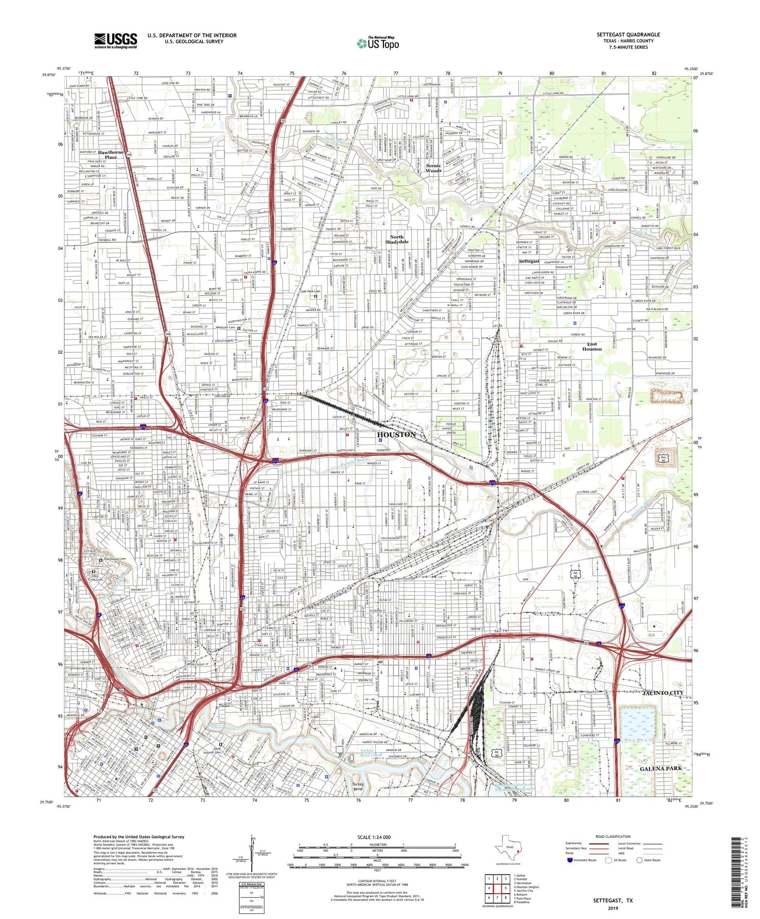 Settegast Texas US Topo Map Image