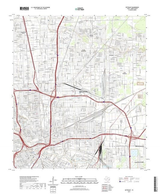 Settegast Texas US Topo Map Image