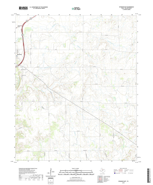 Seymour East Texas US Topo Map Image