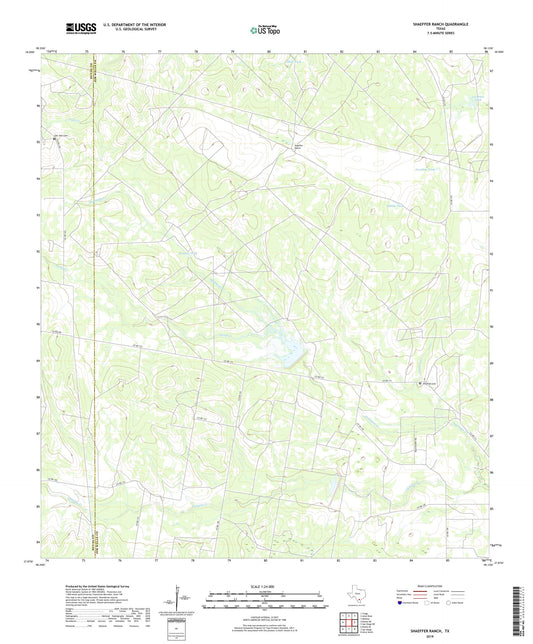 Shaeffer Ranch Texas US Topo Map Image
