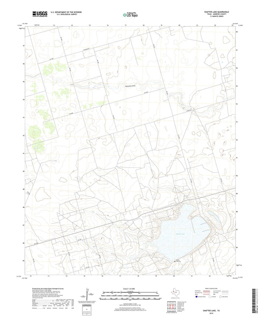 Shafter Lake Texas US Topo Map Image