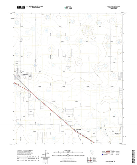 Shallowater Texas US Topo Map Image
