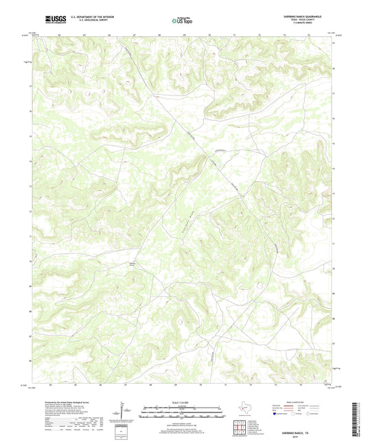 Sherbino Ranch Texas US Topo Map Image