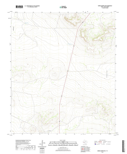 Sierra Madera NW Texas US Topo Map Image