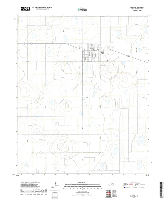 Silverton Texas US Topo Map Image