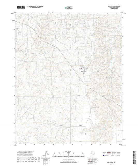 Skellytown Texas US Topo Map Image