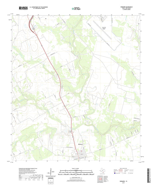 Skidmore Texas US Topo Map Image