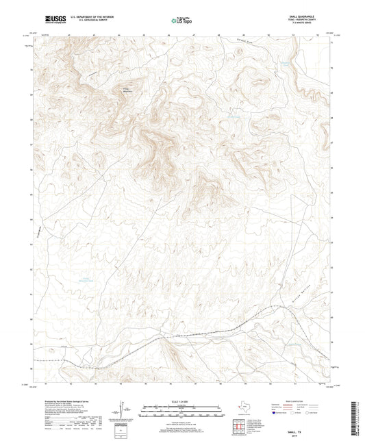 Small Texas US Topo Map Image