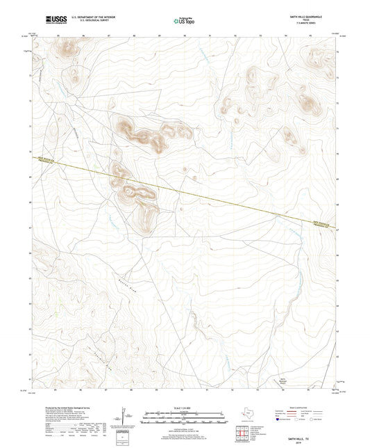 Smith Hills Texas US Topo Map Image