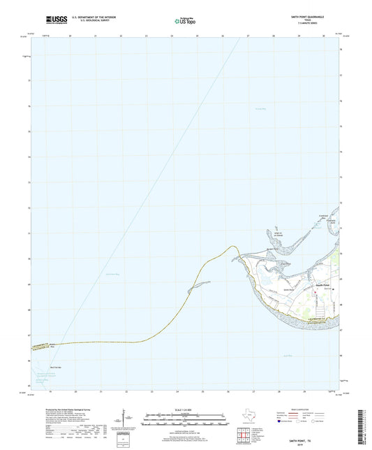 Smith Point Texas US Topo Map Image
