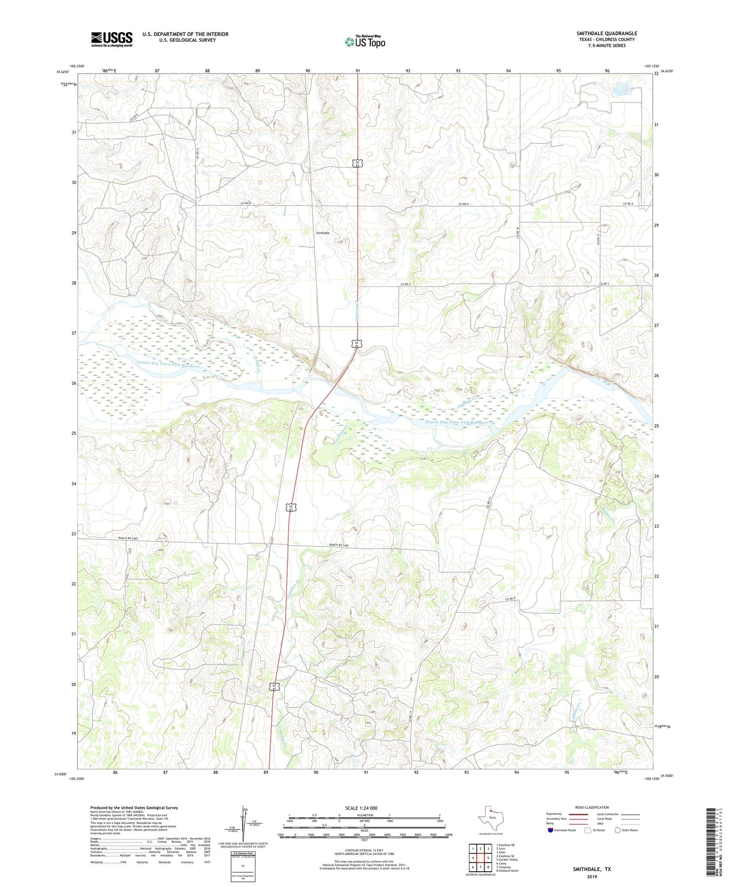 Smithdale Texas US Topo Map Image