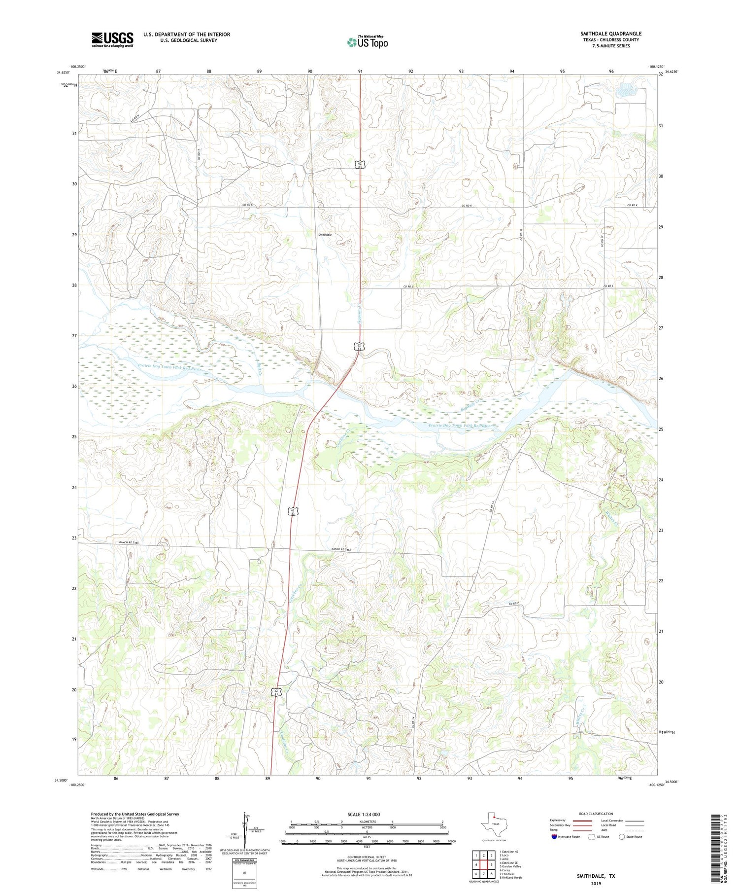 Smithdale Texas US Topo Map Image
