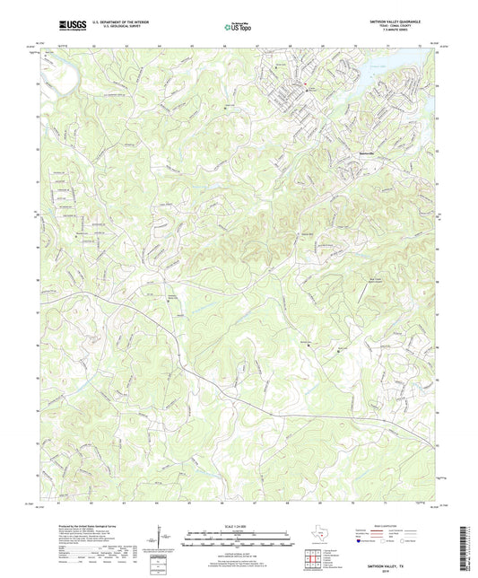 Smithson Valley Texas US Topo Map Image