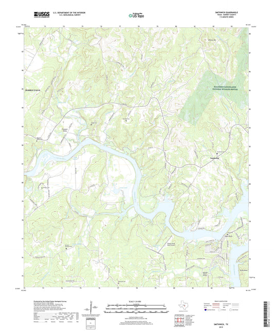 Smithwick Texas US Topo Map Image