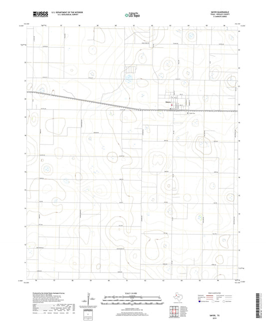 Smyer Texas US Topo Map Image