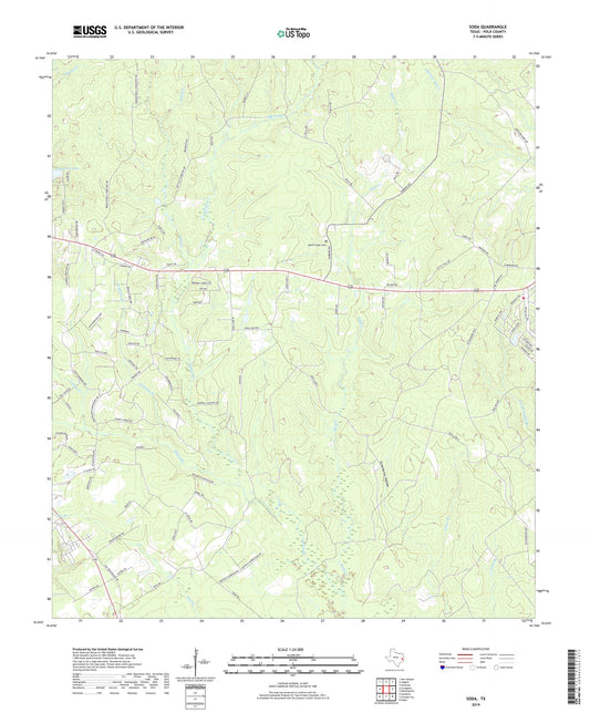 Soda Texas US Topo Map Image
