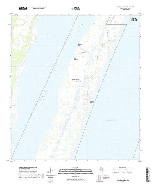 South Bird Island Texas US Topo Map Image