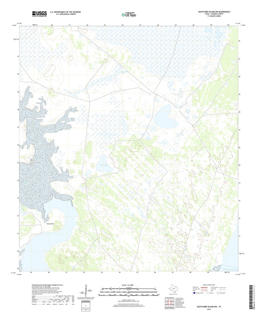 South Bird Island NW Texas US Topo Map Image