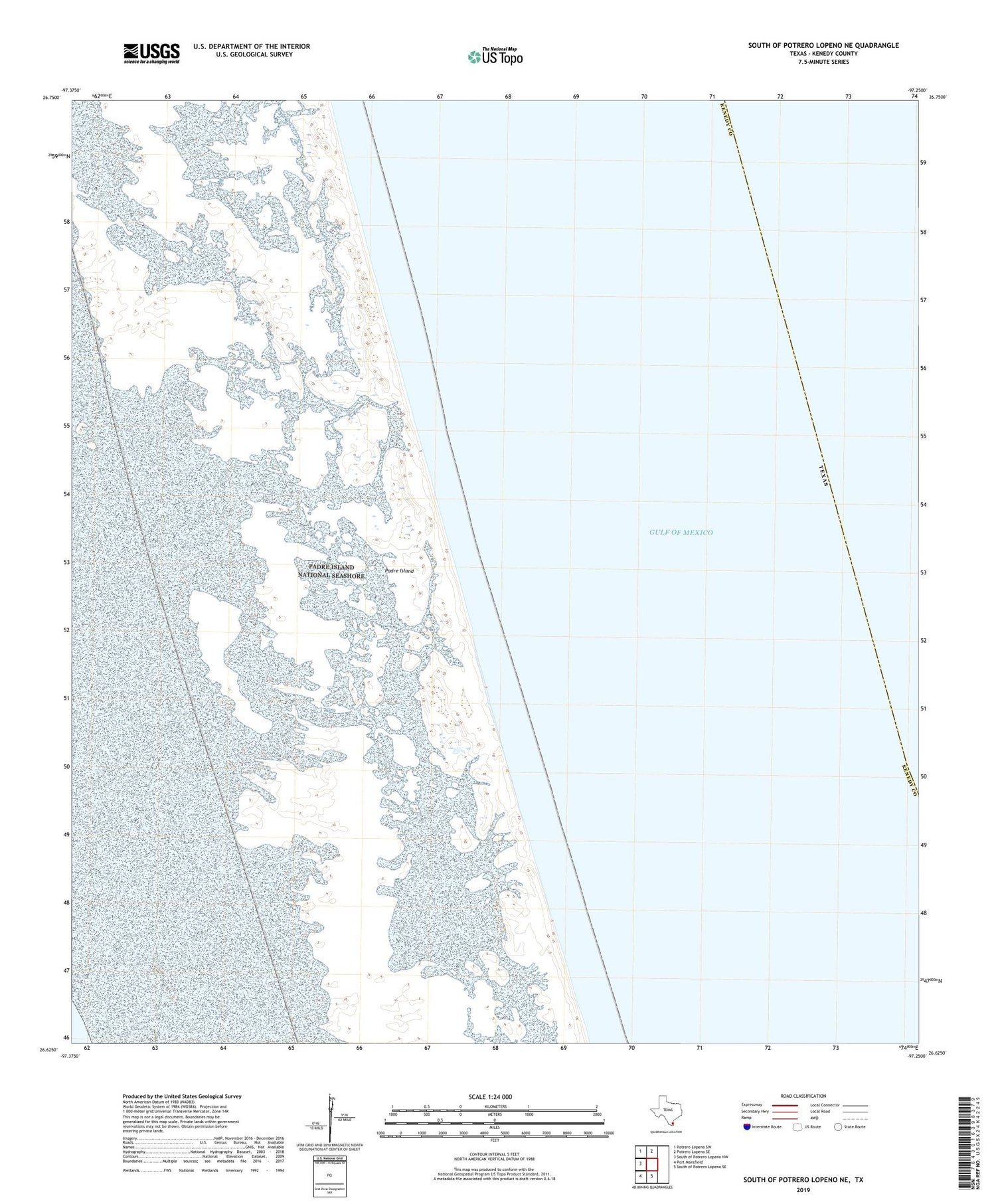 South of Potrero Lopeno NE Texas US Topo Map Image