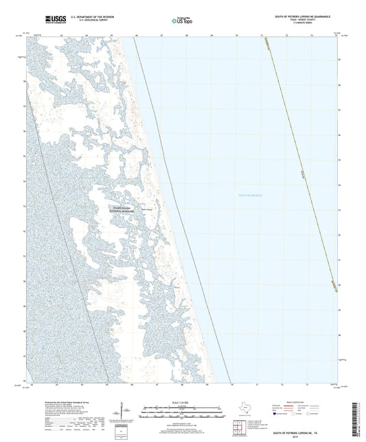 South of Potrero Lopeno NE Texas US Topo Map Image