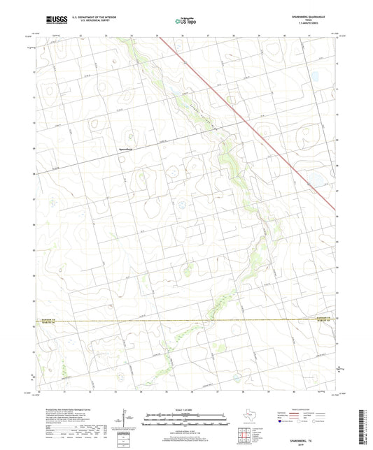 Sparenberg Texas US Topo Map Image