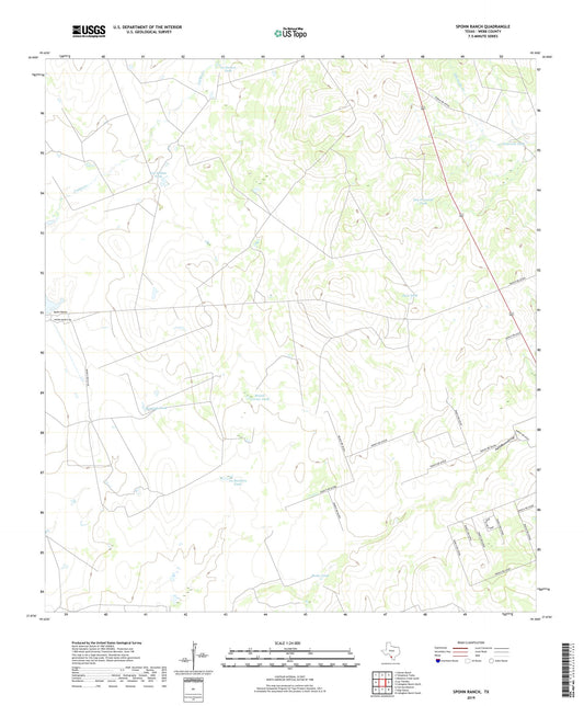 Spohn Ranch Texas US Topo Map Image