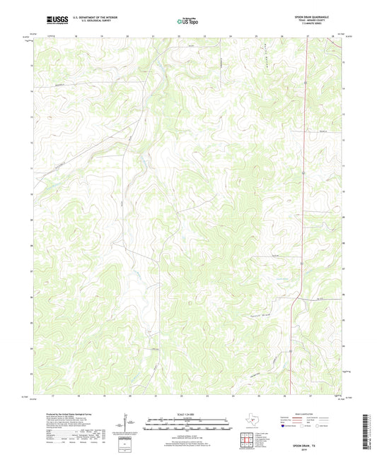 Spoon Draw Texas US Topo Map Image