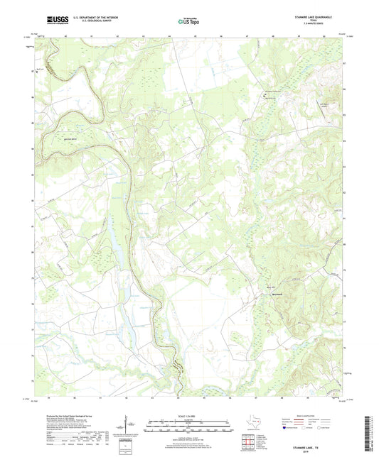 Stanmire Lake Texas US Topo Map Image