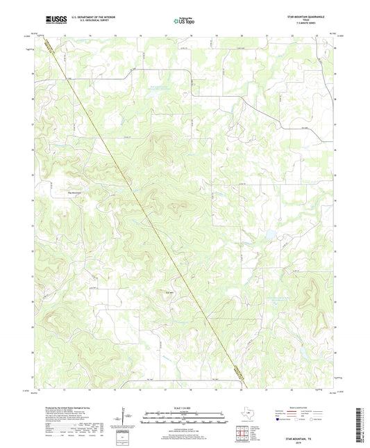 Star Mountain Texas US Topo Map Image