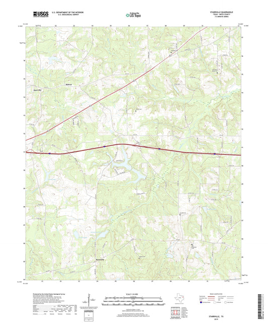 Starrville Texas US Topo Map Image