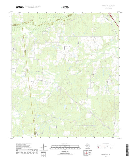 Steep Branch Texas US Topo Map Image
