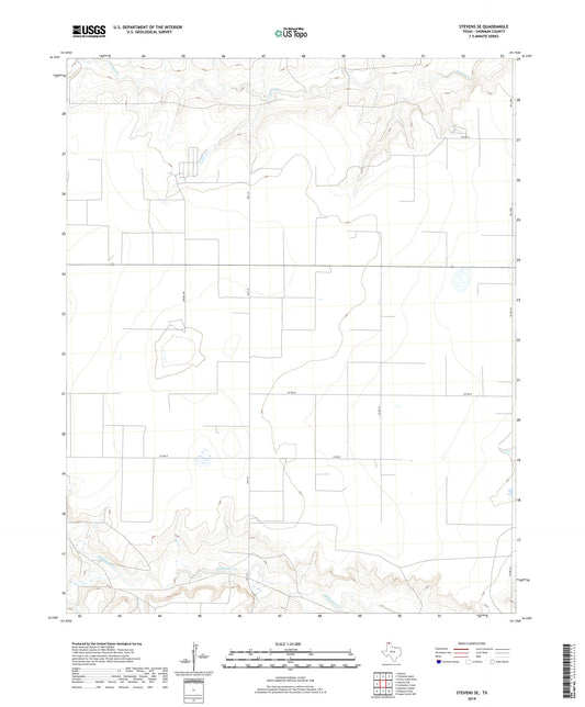 Stevens SE Texas US Topo Map Image