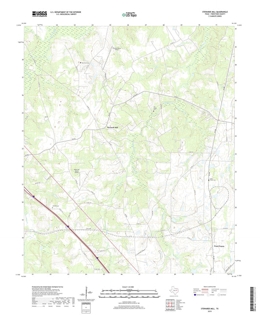 Stewards Mill Texas US Topo Map Image
