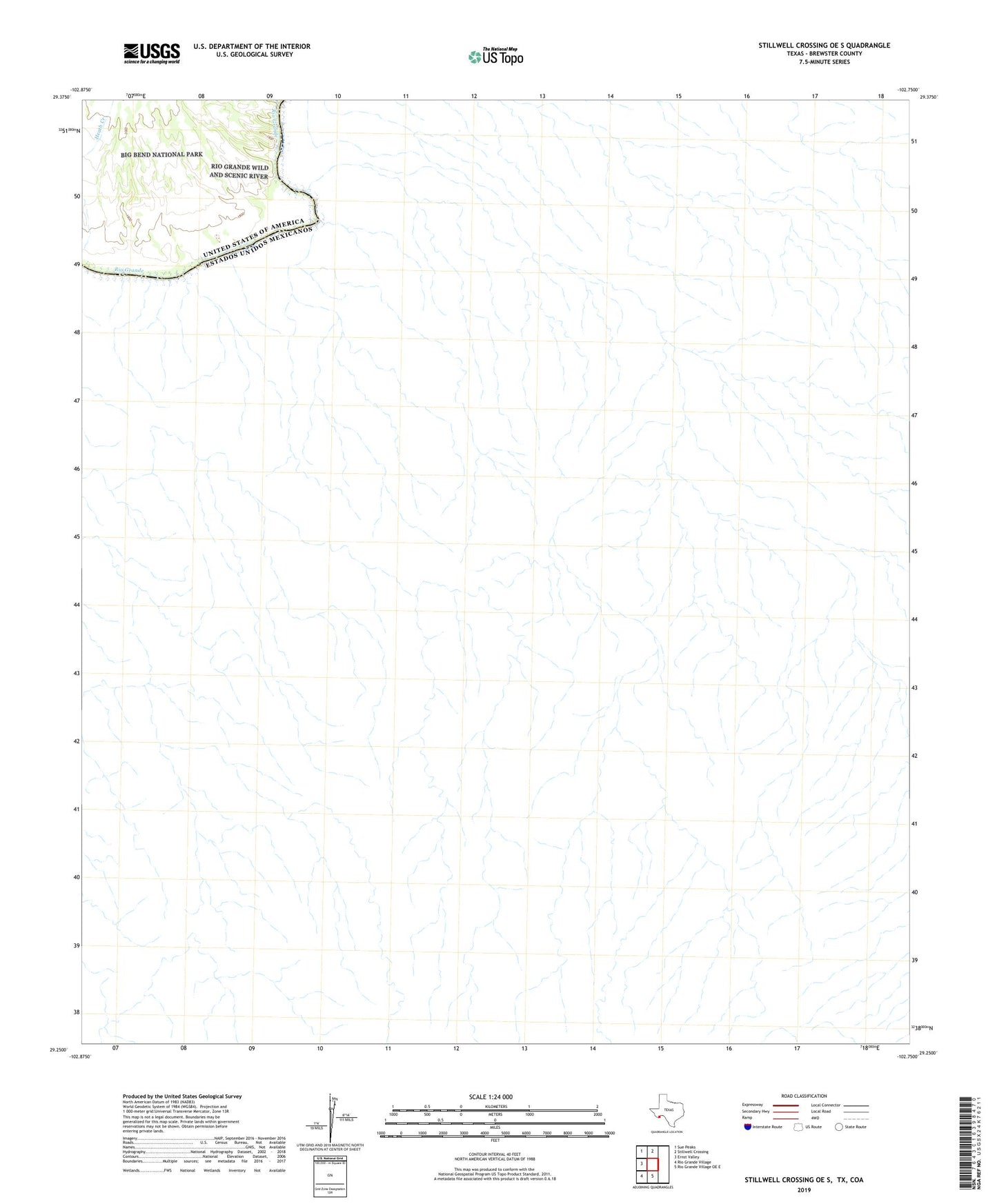 Stillwell Crossing OE S Texas US Topo Map Image