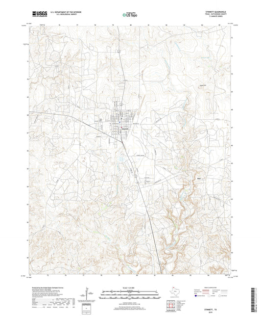 Stinnett Texas US Topo Map Image