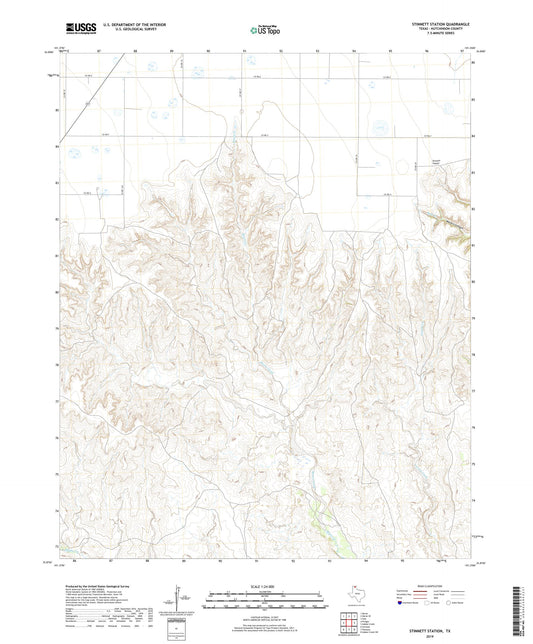 Stinnett Station Texas US Topo Map Image