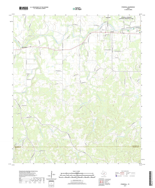 Stonewall Texas US Topo Map Image