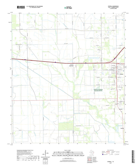 Stowell Texas US Topo Map Image