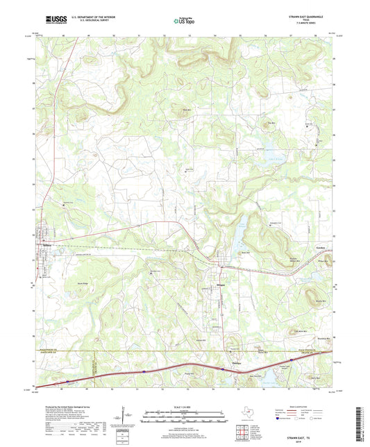 Strawn East Texas US Topo Map Image