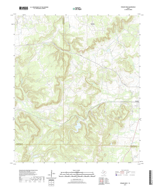 Strawn West Texas US Topo Map Image