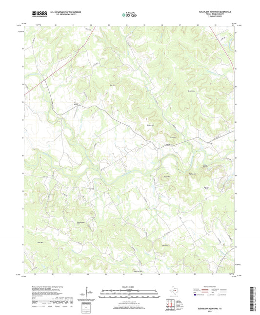 Sugarloaf Mountain Texas US Topo Map Image