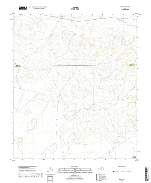 Suggs Texas US Topo Map Image