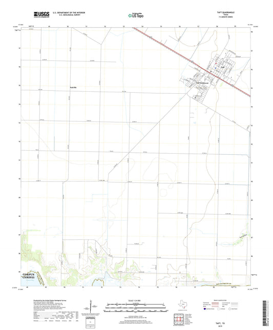Taft Texas US Topo Map Image