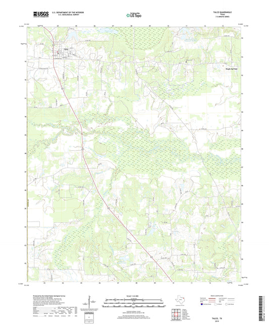 Talco Texas US Topo Map Image