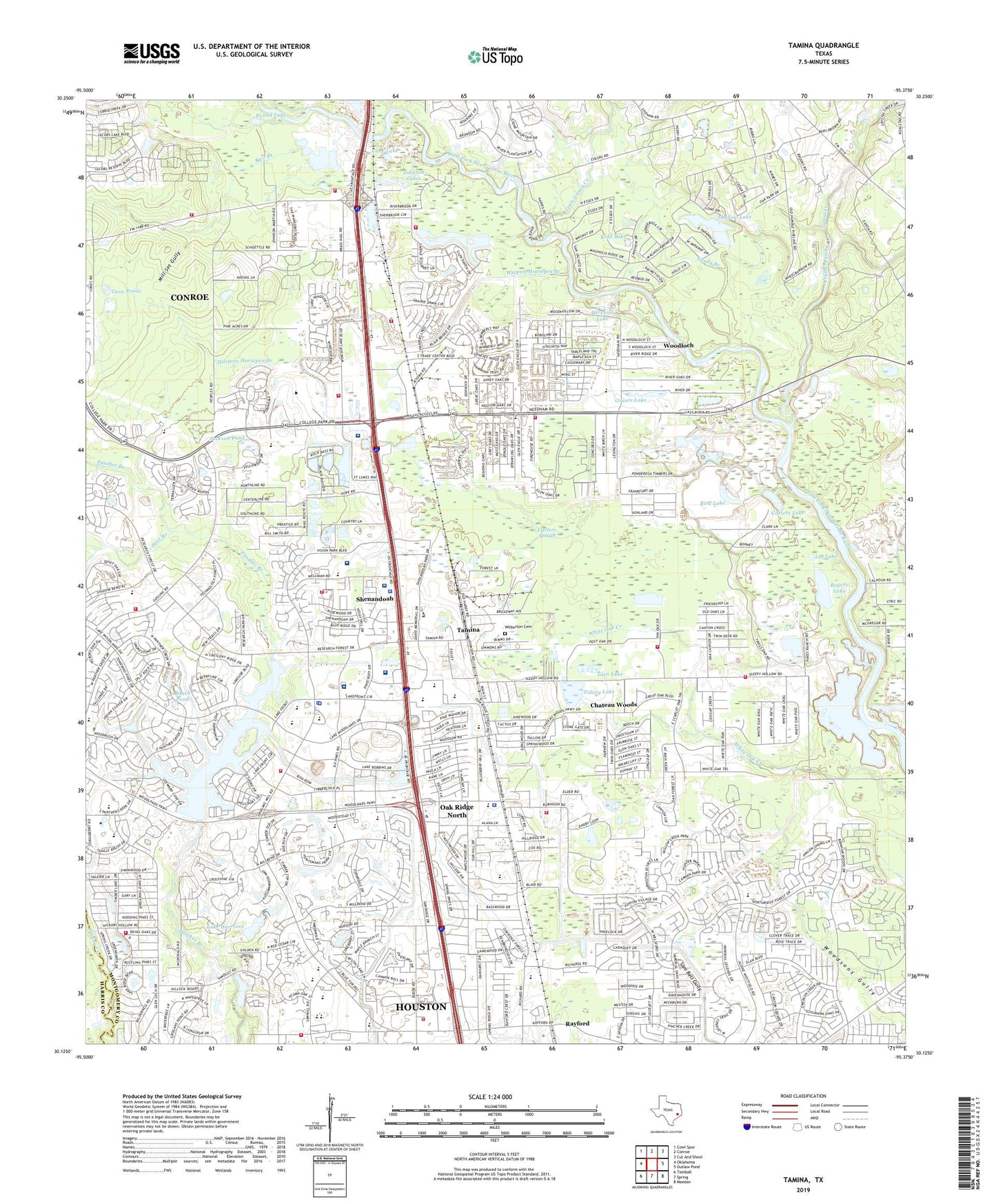Tamina Texas US Topo Map Image